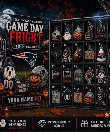 Personalized New England Patriots Halloween 2026 Advent Calendar Spooky Ornament Patriots Merch