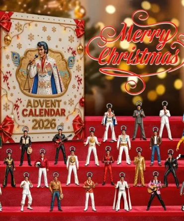 Elvis Presley 2026 Advent Calendar 24 Days Of Christmas Ornaments Elvis Presley Merch Fan Gifts