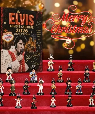 Elvis Presley 2026 Advent Calendar 24 Days Of The King Christmas Ornaments Elvis Presley Merch