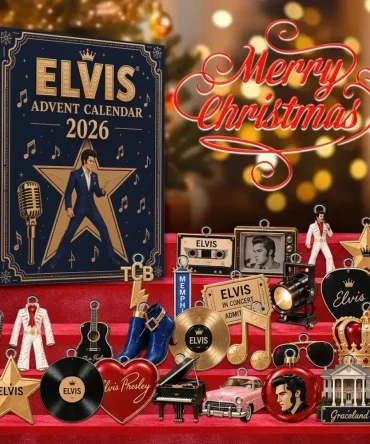Elvis Presley 2026 Advent Calendar Christmas Ornaments Elvis Presley Merch Gift For Music Fans