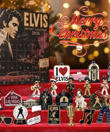 Elvis Presley Advent Calendar Music Legend Christmas Ornaments Gifts For Elvis Fans