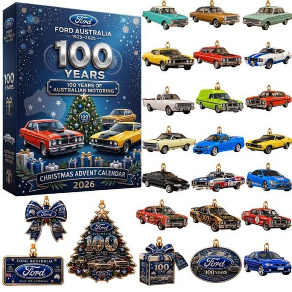Ford 100Th Anniversary Christmas Advent Calendar 24 Days Of Car Countdown Gift, 3D Acrylic Collectibles