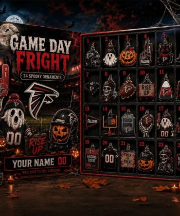 Custom Atlanta Falcons Game Day Fright Halloween Advent Calendar Spooky Ornaments Falcons Merch