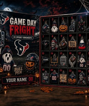 Custom Houston Texans Halloween Advent Calendar Spooky Ornaments Houston Texans Merch Fan Gifts