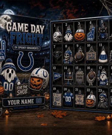 Custom Indianapolis Colts Game Day Fright Halloween Advent Calendar Spooky Ornaments Decor