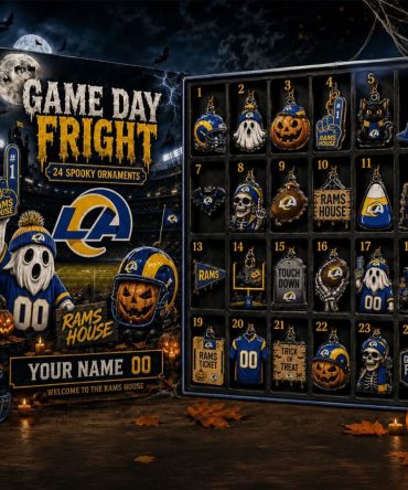 Custom Los Angeles Rams Game Day Fight Halloween Advent Calendar Spooky Ornaments La Rams Merch
