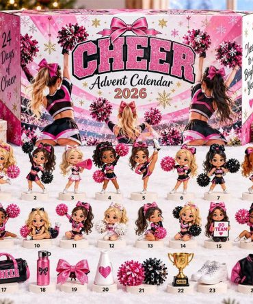 Cheerleading Advent Calendar 2026 24 Days Countdown With Cheerleader Christmas Ornaments Decor