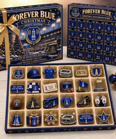 Everton Fc Forever Blue Christmas Advent Calendar Holiday Ornaments Xmas Gift For Fans