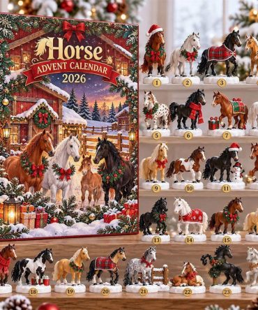 Horse Advent Calendar 2026 With 24 Collectible Christmas Ornaments Holiday Gift For Horse Lover