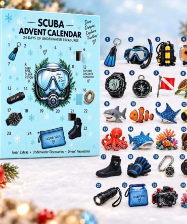 Scuba Diving Advent Calendar 2026 24-Day Of Underwater Treasures Christmas Ornaments Xmas Gifts
