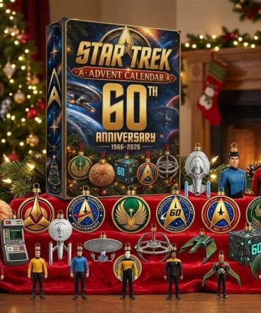 Star Trek 60Th Anniversary Christmas Advent Calendar Holiday Ornaments Star Trek Merch For Fans