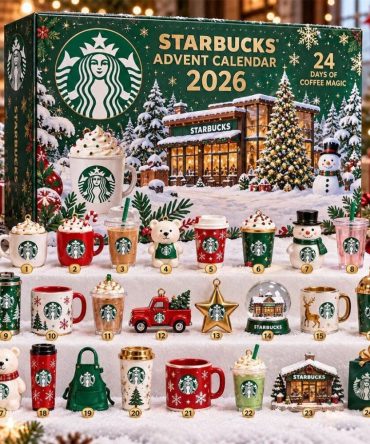 Starbucks 2026 Advent Calendar 24 Days Of Coffee Magic Christmas Ornaments Starbucks Merch