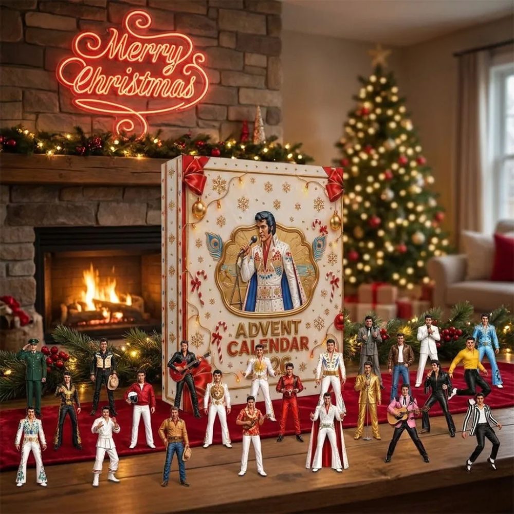 Elvis Presley 2026 Advent Calendar Christmas Tree Ornaments Elvis Presley Merch Gift For Fan