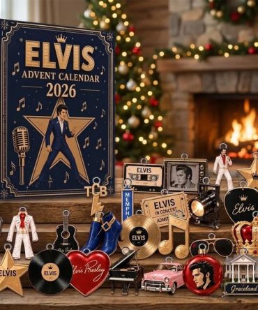 Merry Christmas Elvis Presley Advent Calendar 2026 Xmas Tree Ornaments Elvis Presley Merch
