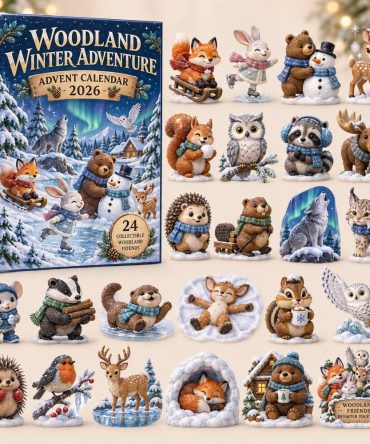 Woodland Winter Adventure Advent Calendar 2026 24 Figures Countdown Gifts For Wife, 3D Acrylic Collectibles
