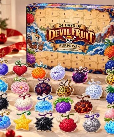 One Piece Devil Fruit Concept Fan Advent Calendar Xmas Countdown One Piece Fan Gift, 3D Acrylic Collectibles