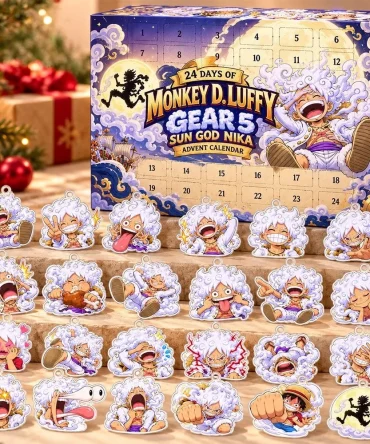 One Piece Luffy Gear 5 Advent Calendar Xmas Countdownx Gifts For One Piece Fans, 3D Acrylic Collectibles