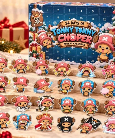One Piece Tony Chopper Fan Advent Calendar Christmas Eve Countdown One Piece Lover Gifts, 3D Acrylic Collectibles