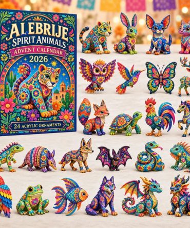 Alebrije Spirit Animal Advent Calendar 2026 Christmas Ornaments Xmas Gift For Animal Lovers