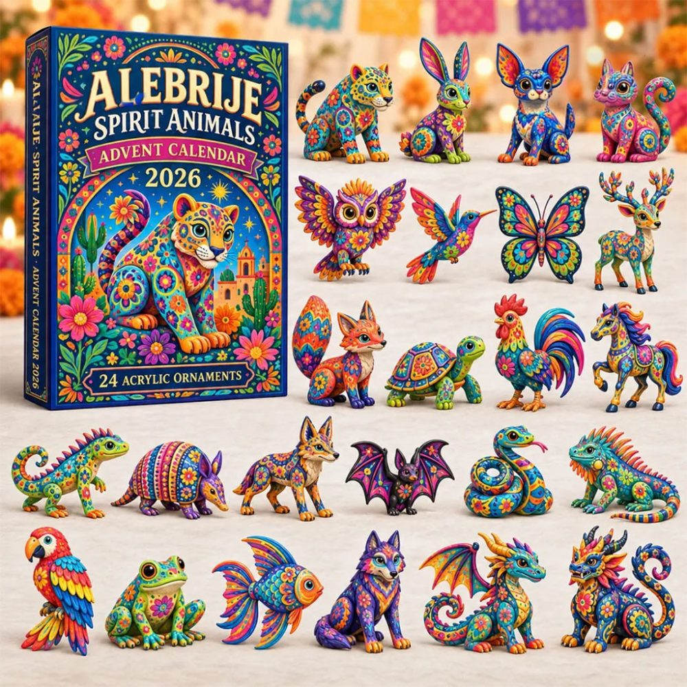 Alebrije Spirit Animal Advent Calendar 2026 Christmas Ornaments Xmas Gift For Animal Lovers