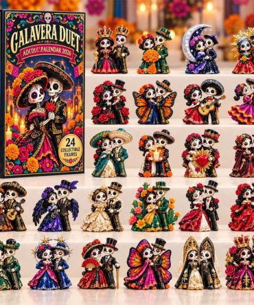 Calavera Duet 2026 Day Of The Dead Advent Calendar Sugar Skull Holiday Ornaments Gifts Ideas