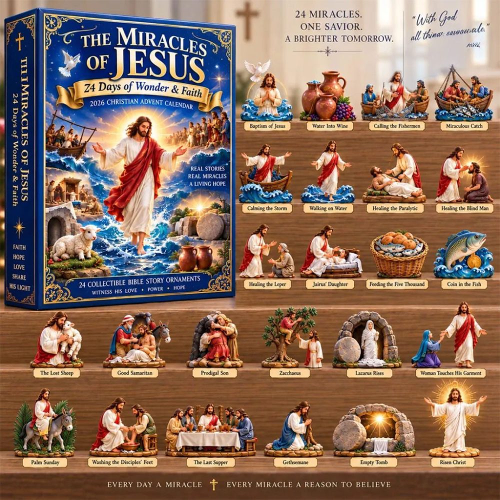 Miracles Of Jesus 2026 Advent Calendar 24 Days Of Wonder And Faith Christmas Ornament Xmas Gift