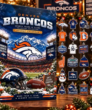 Denver Broncos Horse Christmas Advent Calendar Mile High Football Gift For Him, 3D Acrylic Collectibles