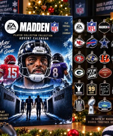Ea Sports Madden Nfl Football Team Christmas Advent Calendar Gifts For Fans, 3D Acrylic Collectibles