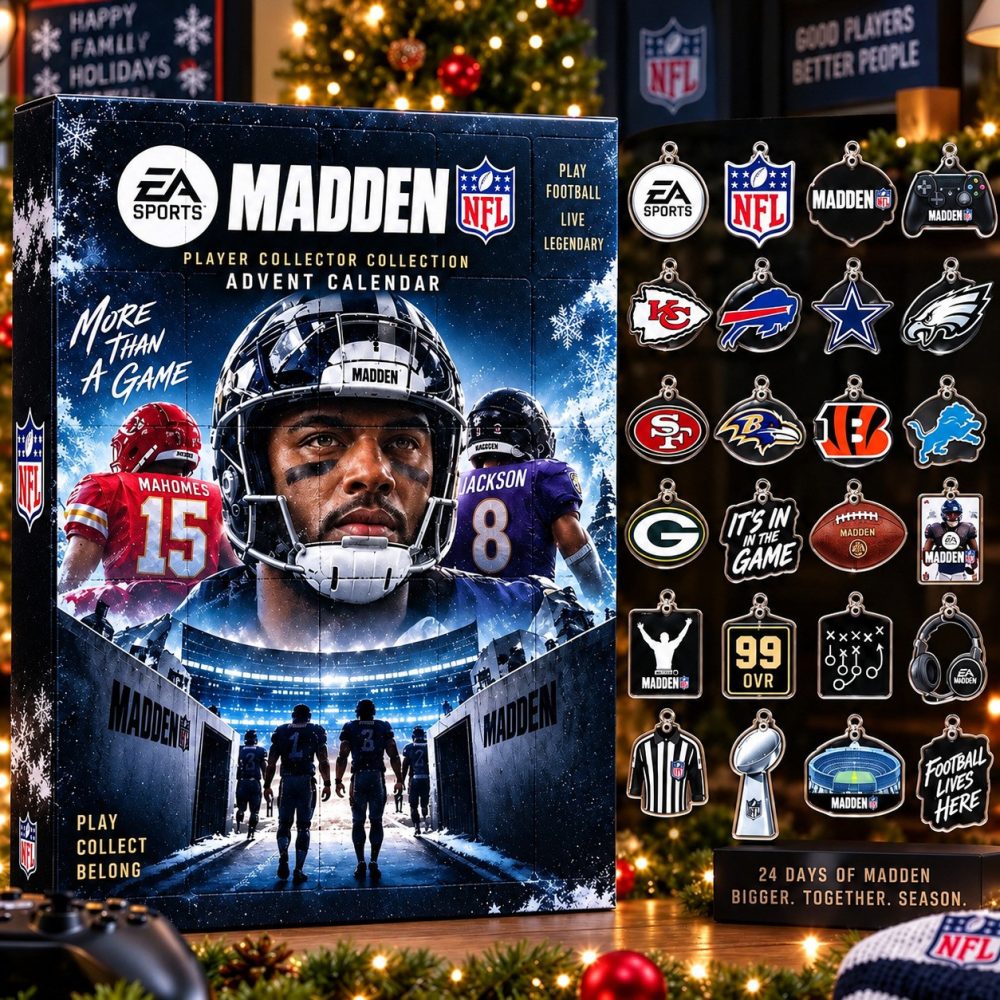 Ea Sports Madden Nfl Football Team Christmas Advent Calendar Gifts For Fans, 3D Acrylic Collectibles