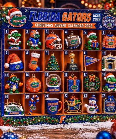 Florida Gators Ncaa 2026 Champions Christmas Advent Calendar Gifts For Fans, 3D Acrylic Collectibles