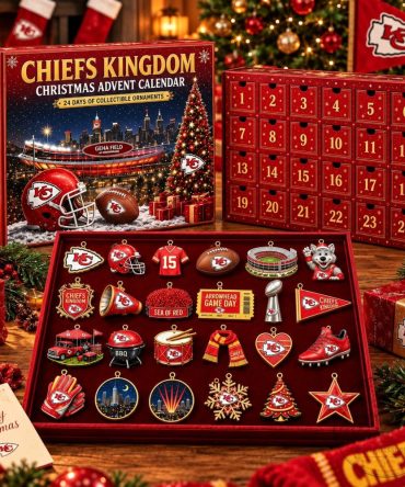 Kansas City Chiefs Advent Calendar 2026 24 Day Christmas Countdown Gift For Nfl Football Fan, 3D Acrylic Collectibles