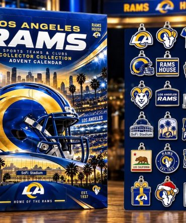 Los Angeles Rams Advent Calendar One Team One City Christmas Gift For Fans, 3D Acrylic Collectibles