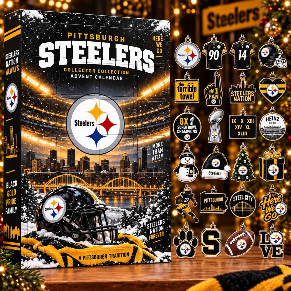 Pittsburgh Steelers Christmas Advent Calendar More Than A Team Gift For Fans, 3D Acrylic Collectibles
