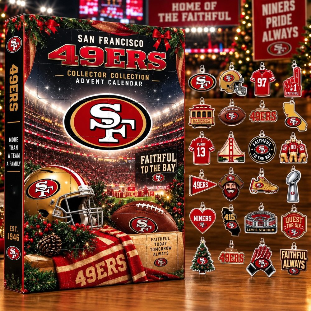 San Francisco 49Ers Christmas Advent Calendar Faithful To The Bay Gifts For Him, 3D Acrylic Collectibles
