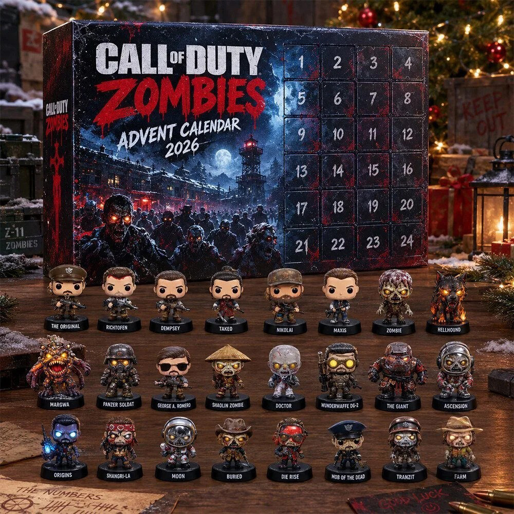 Cod Call Of Duty Zombies Advent Calendar 2026 24 Days Christmas Countdown Gift For Kids, 3D Acrylic Collectibles
