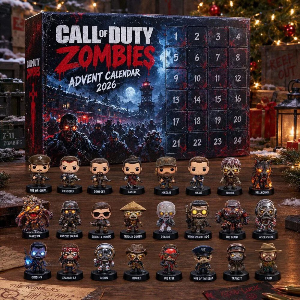Call Of Duty Zombies Advent Calendar 2026 Christmas Ornaments Cod Merch Gift For Gamers