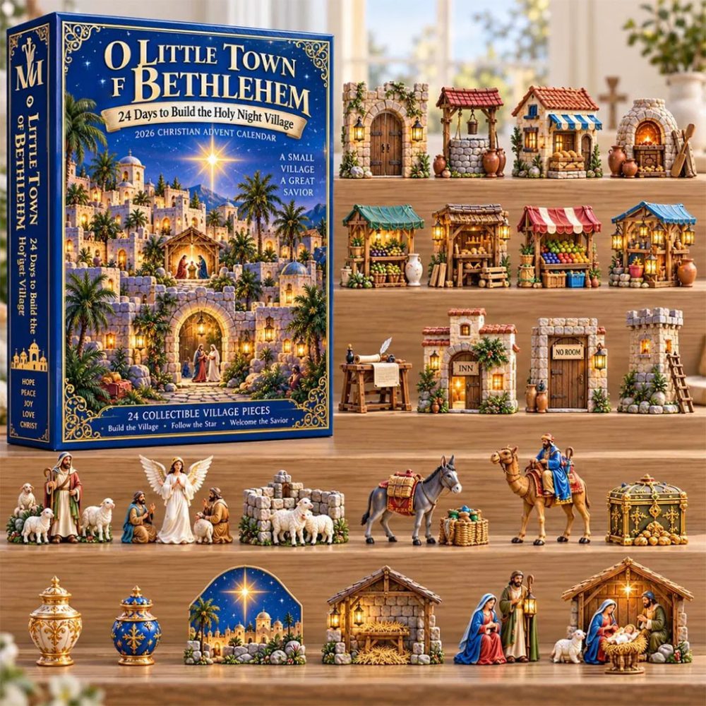 Little Town Of Bethlehem Nativity Advent Calendar 2026 Christmas Ornament Christian Gifts
