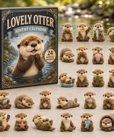 Lovely Otter Advent Calendar Cute Animal Christmas Ornaments Xmas Gift For Otter Lovers