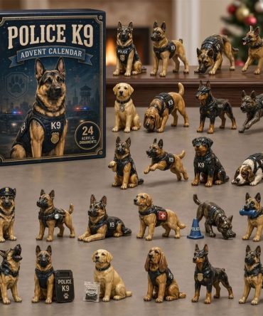 Police K9 Advent Calendar Christmas Ornaments Countdown Box Gifts For Police Officers
