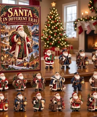 Santa In Different Eras Advent Calendar 2026 Christmas Ornaments Xmas Gift For Family