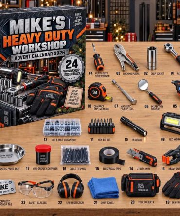 Custom Name Heavy Duty Workshop Advent Calendar 2026 Christmas Ornaments Gift For Mechanic