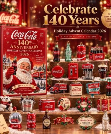 Coca-Cola 140Th Anniversary Christmas Advent Calendar 2026 Gift For Fans, 3D Acrylic Collectibles