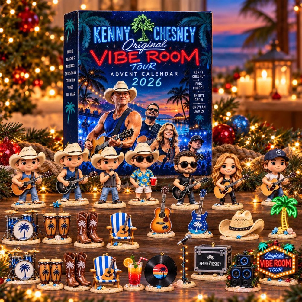 Kenny Chesney Merch Original Vibe Room Tour 2026 Advent Calendar Christmas Ornaments Decor