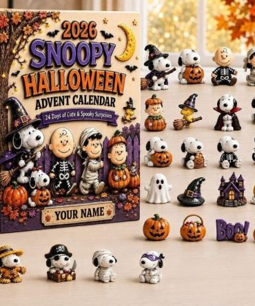 Customized Snoopy Halloween Advent Calendar 2026 24 Spooky Collectible Gifts For Fans, 3D Acrylic Collectibles
