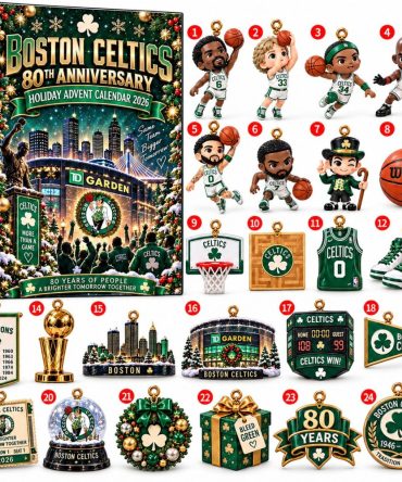 Boston Celtics 80Th Anniversary Advent Calendar 80 Years Of People Gifts For Fans, 3D Acrylic Collectibles