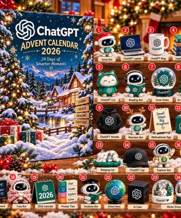 Chatgpt Christmas Advent Calendar 2026 Best Christmas Gifts For Coders, 3D Acrylic Collectibles