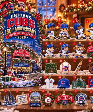 Chicago Cubs 150Th Anniversary Holiday 2026 Advent Calendar Gifts For Fans, 3D Acrylic Collectibles