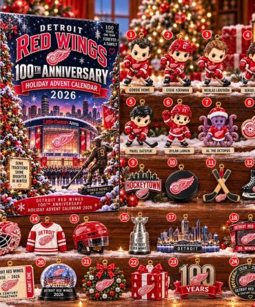 Detroit Red Wings 100Th Anniversary Advent Calendar 2026 Christmas Gifts For Fans, 3D Acrylic Collectibles