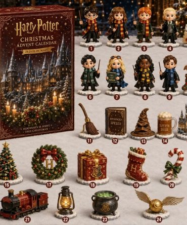 Harry Potter Christmas Advent Calendar 2026 - 24 Days Of Magic Acrylic Set Gifts For Fans, 3D Acrylic Collectibles