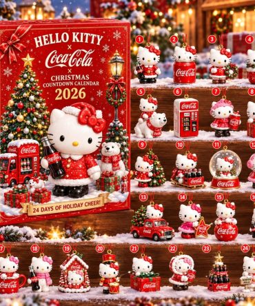 Hello Kitty X Coca-Cola Christmas 2026 Advent Calendar Kitty Coca Collab Gifts For Fans, 3D Acrylic Collectibles